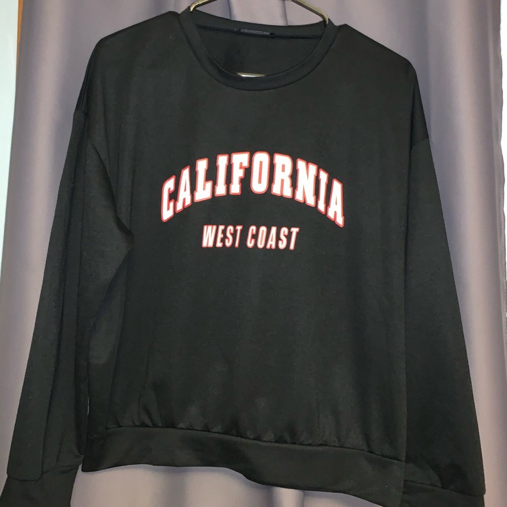 SHEIN black Long sleeve tee California medium